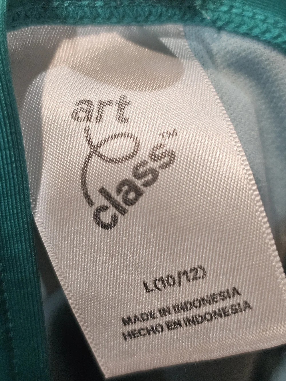 art class Bikini Size 10/12 Green Tropical Leaf
